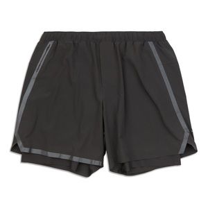 lululemon - surge lined shorts (gray)